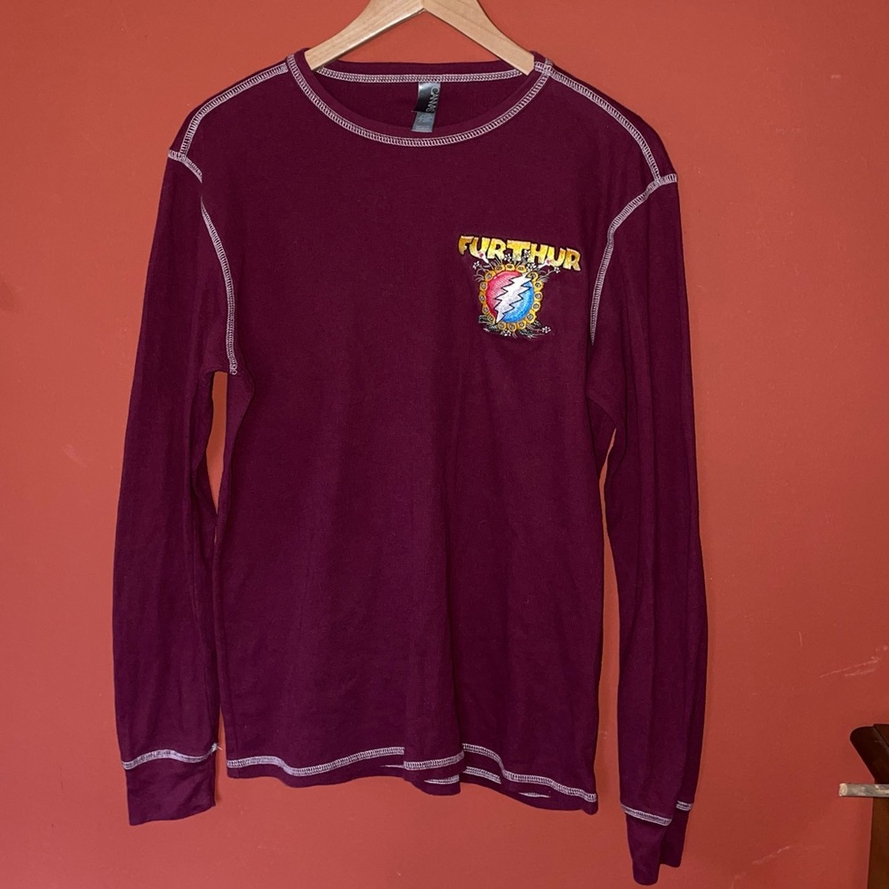 Furthur maroon long sleeve shirt